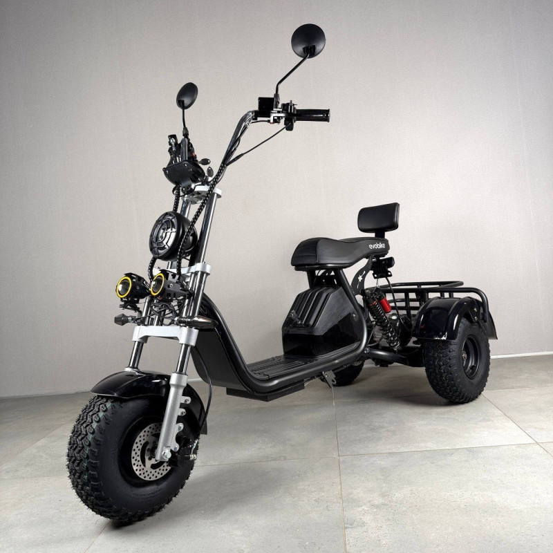 Електроскутер EVOBIKE Grizzly X3 PRO 25OOW Black 2026