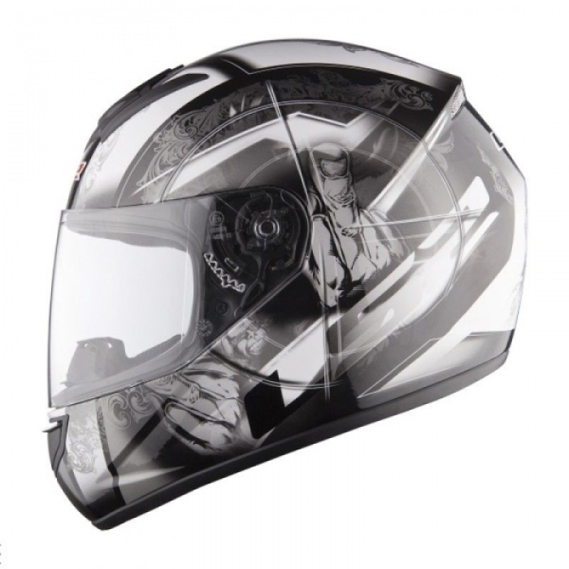 Шолом LS2 FF351 Rock Black-Silver Gloss
