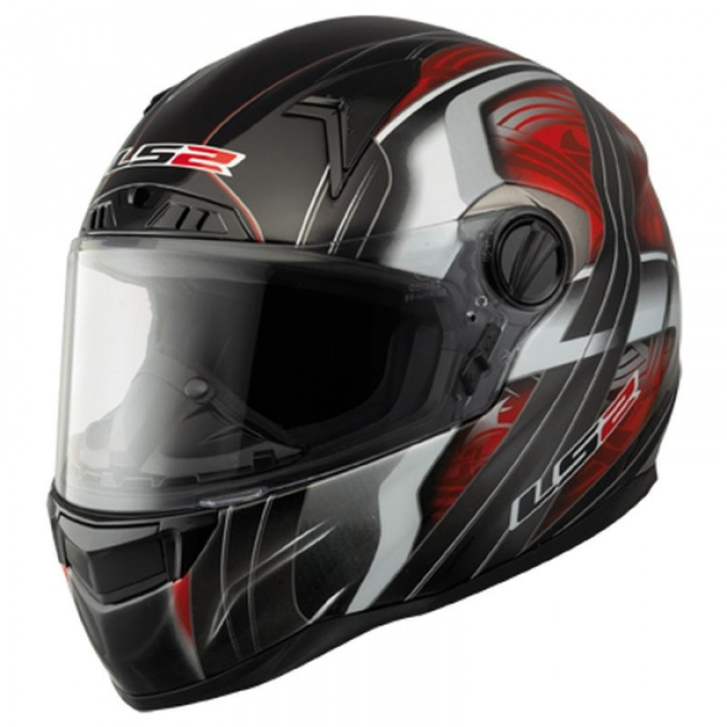 Шолом LS2 FF385 FT2 Split Red Black Gloss