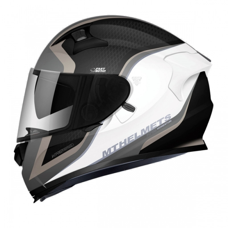 MT Helmets KRE SV MOMENTUM gloss black / white / gold