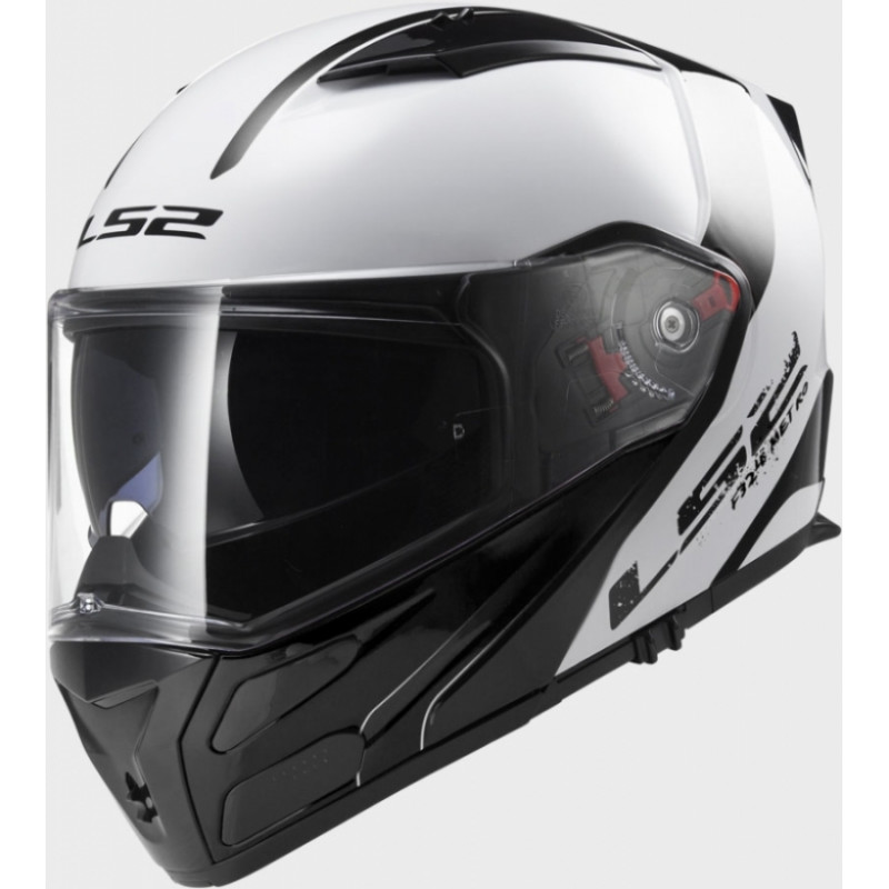 Шолом модуляр LS2 FF324 METRO RAPID WHITE-BLACK