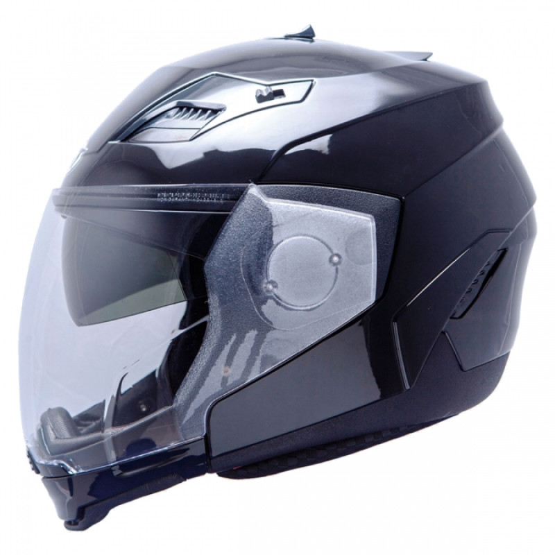 MT Helmets Convert Solid black