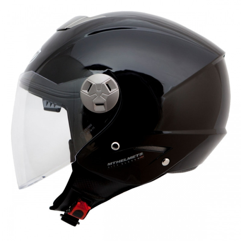 MT Helmets City Eleven Solid black