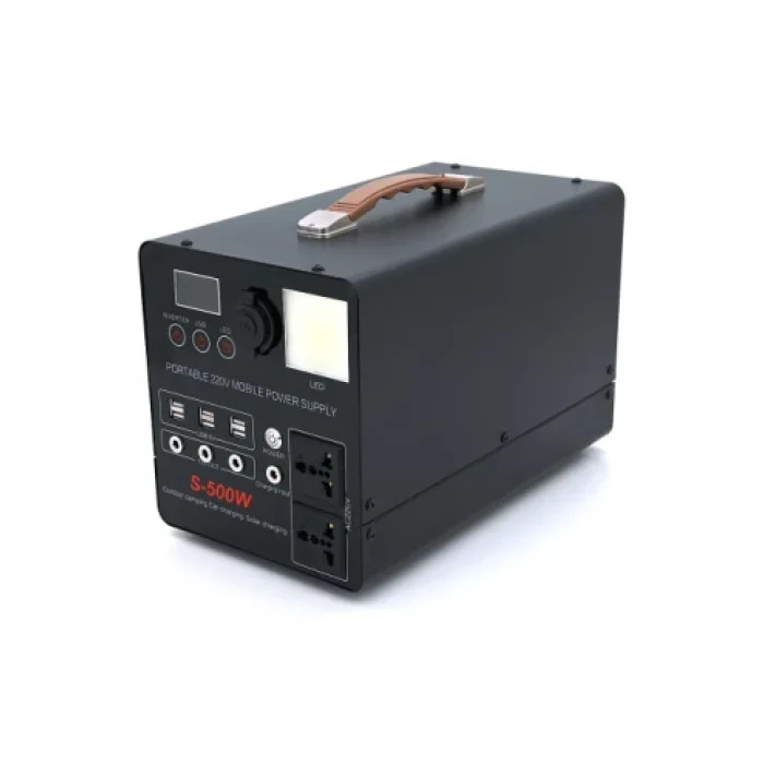 Зарядна станція універсальна PowerBank S-500W, 220V – 30A, 2*AC – 220V+4*DC – 12V+6*USB – 5V, LED, Q2