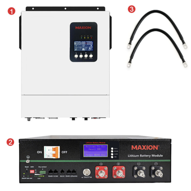 Комплект резервного живлення SMART-5.5kWSUN (5,5kW, 48V + 5kW LiFePO4)