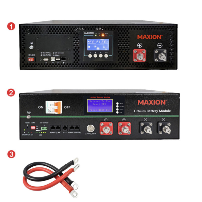 Комплект резервного живлення SMART-5kW (5kW, 48V поличний + 5kW LiFePO4)
